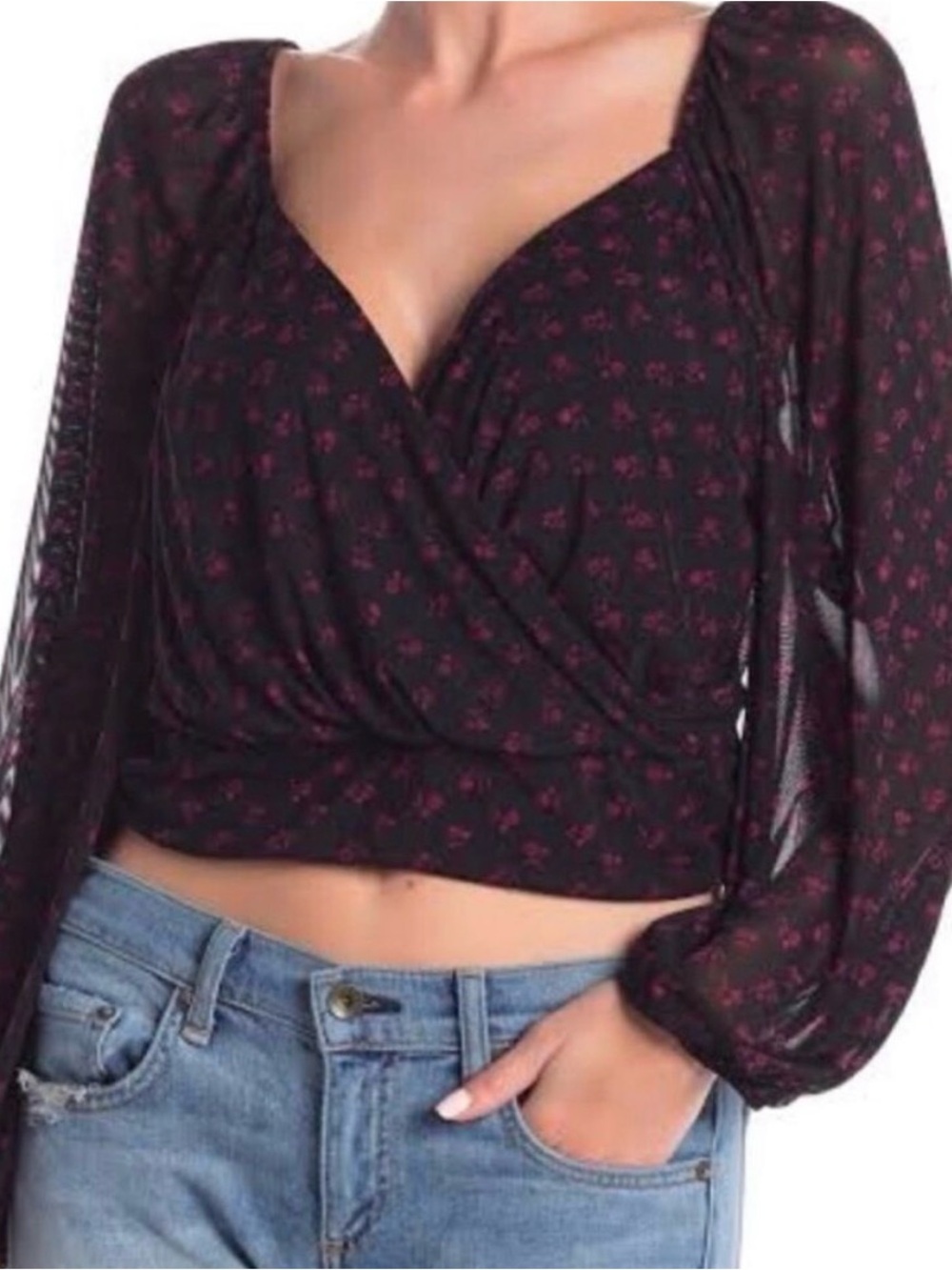 Free People Sweetie Pie cross top
